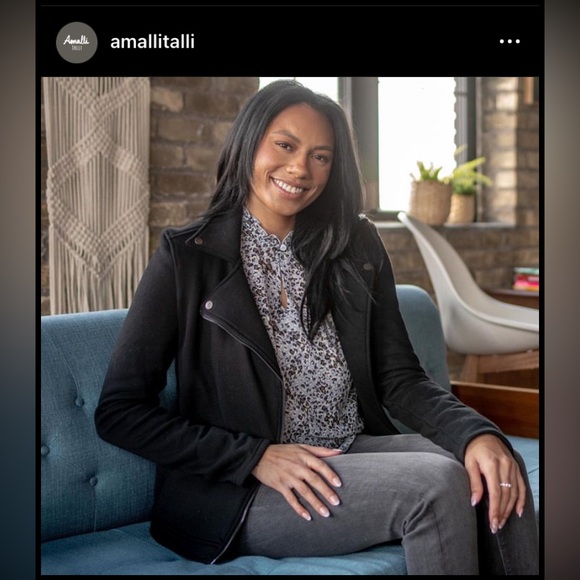 Amalli Talli Knot Moto Jacket Size L - Picture 4 of 15